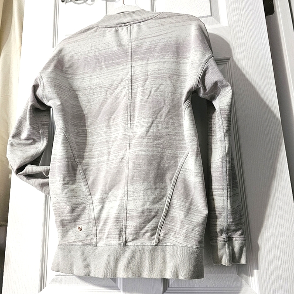 Lululemon Mula Asymmetrical Bundle Wrap Moto Jacket Zip Up Sweatshirt - Size M - Picture 9 of 16